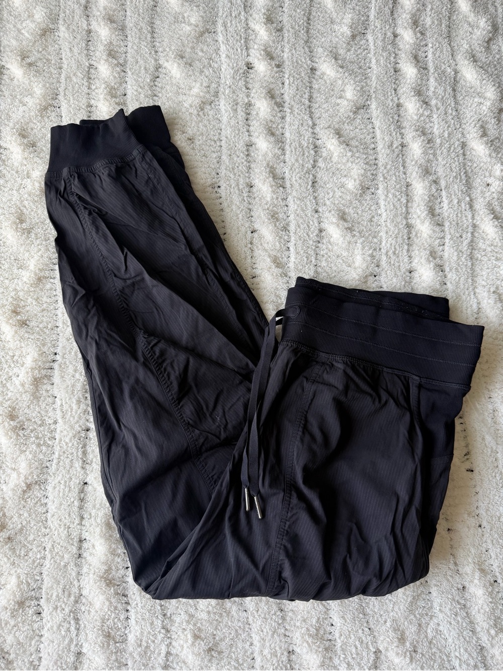 Lululemon dance studio joggers black athletic wear track pants size 12